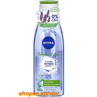 Nước tẩy trang nivea 200ml giúp kiểm soát nhờn và mụn nivea make up clear