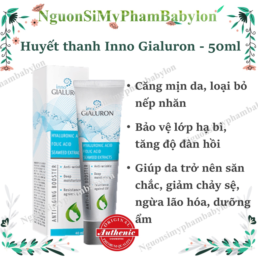 Huyết thanh Inno Gialuron Ngăn Lão Hóa, Mờ Vết Nhăn - 50ml