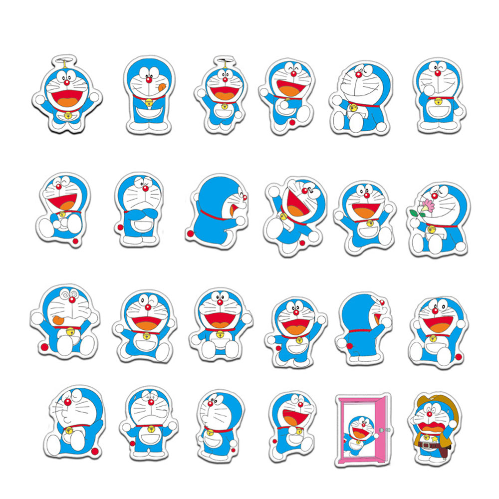 Set 61 Miếng Dán Trang Trí Hình Doraemon Dễ Thương