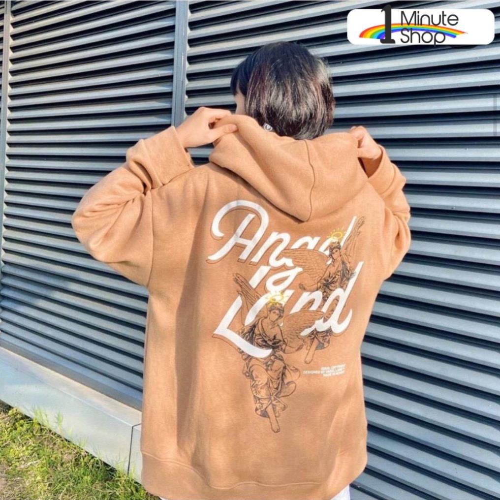 Áo khoác hoodie Chống Nắng cho nam nữ in hình Angle Land, unisex form rộng có dây kéo ulzzang có ảnh thật | BigBuy360 - bigbuy360.vn
