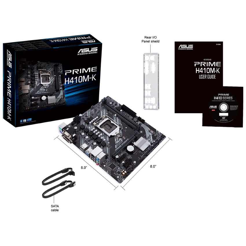 Mainboard ASUS PRIME H410M-K (Intel H410, Socket 1200, m-ATX, 2 khe Ram DDR4)