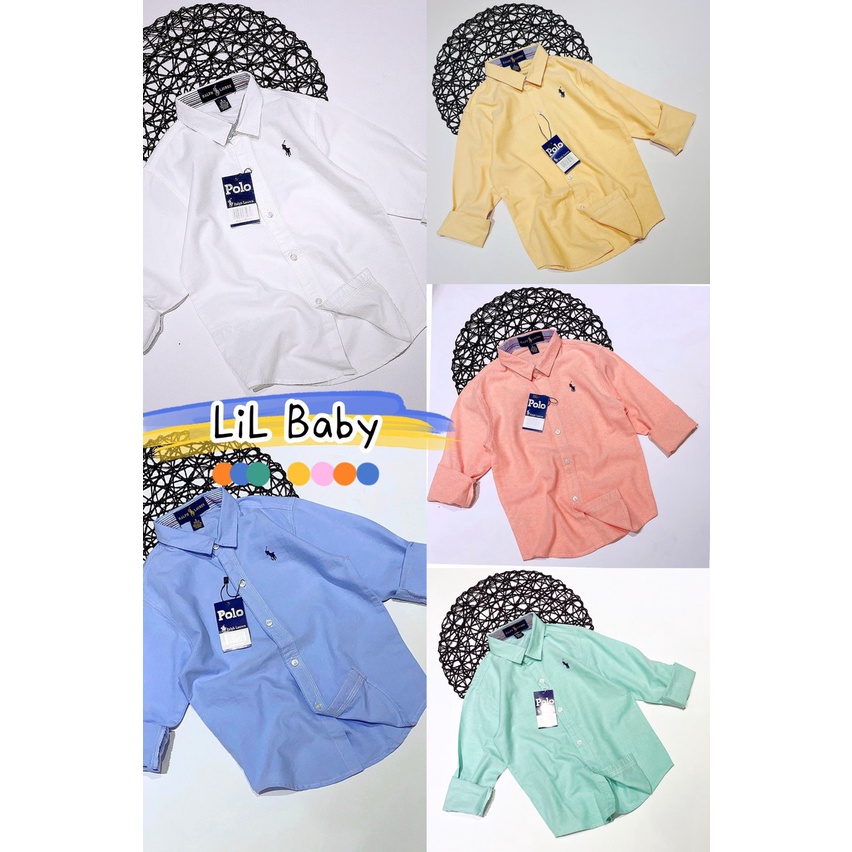 Áo sơ mi tay dài cho bé size đại