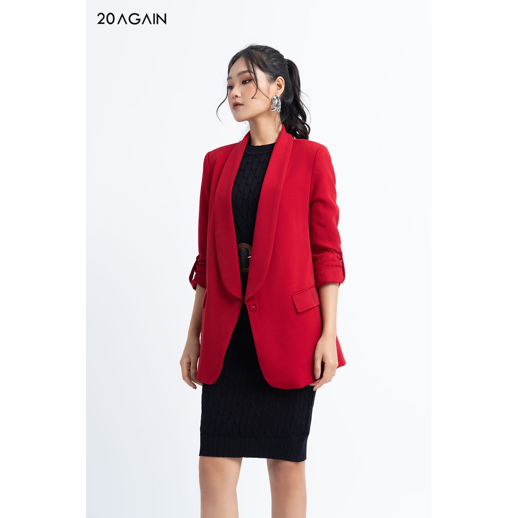 [Mã FAMALLT5 giảm 15% đơn 150k] Áo khoác vải 2 lớp dài cổ sam - VDA0673 - 20 Again | BigBuy360 - bigbuy360.vn