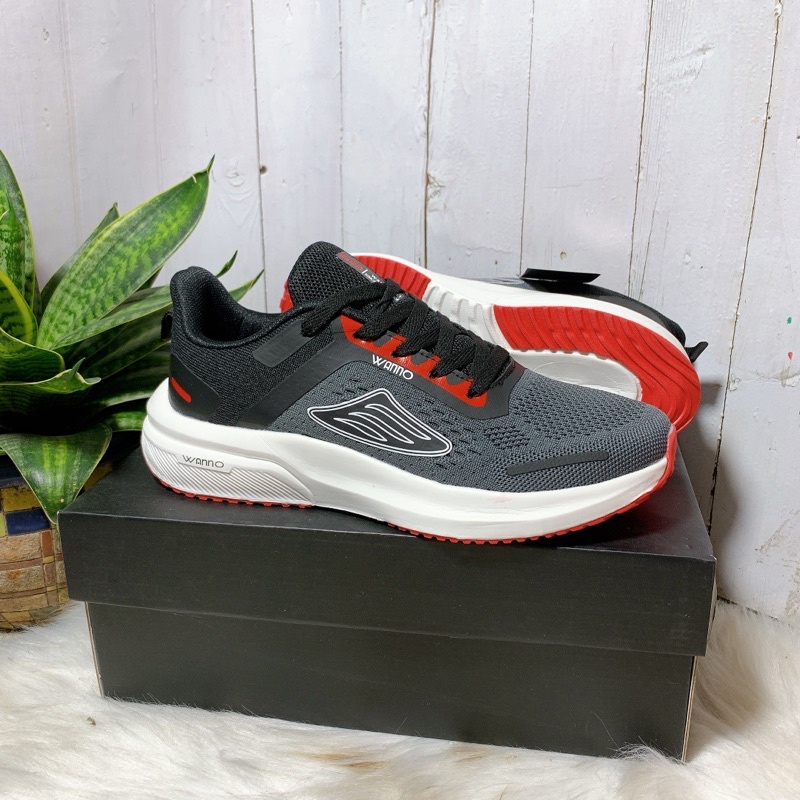 Giày thể thao Sneakers nam xám chuẩn xuất xịn có hộp 695