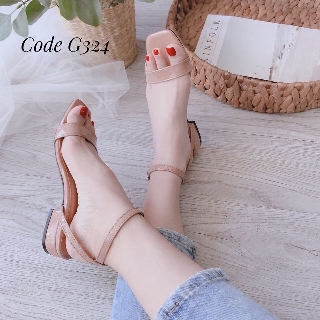 SANDAL NỮ 2 PHÂN CHẤT DA BÓNG QUAI CHÉO SAU (VN_S14)