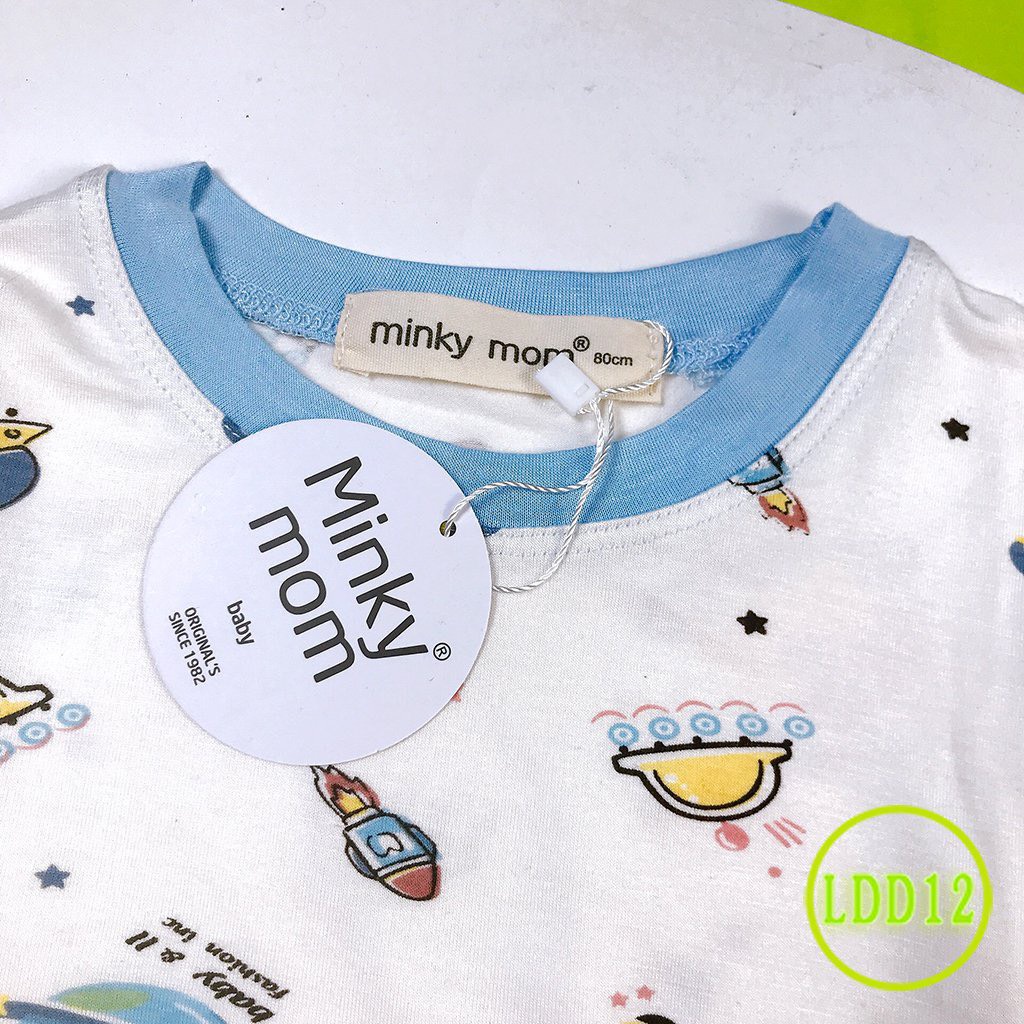 [LDD12] Bộ Dài Tay Thun Lạnh MINKY MOM Họa Tiết Dễ Thương, Mềm Mịn, Thấm Hút Mồ Hôi Thoáng Mát, Hàng Chuẩn Loại 1 Cho Bé