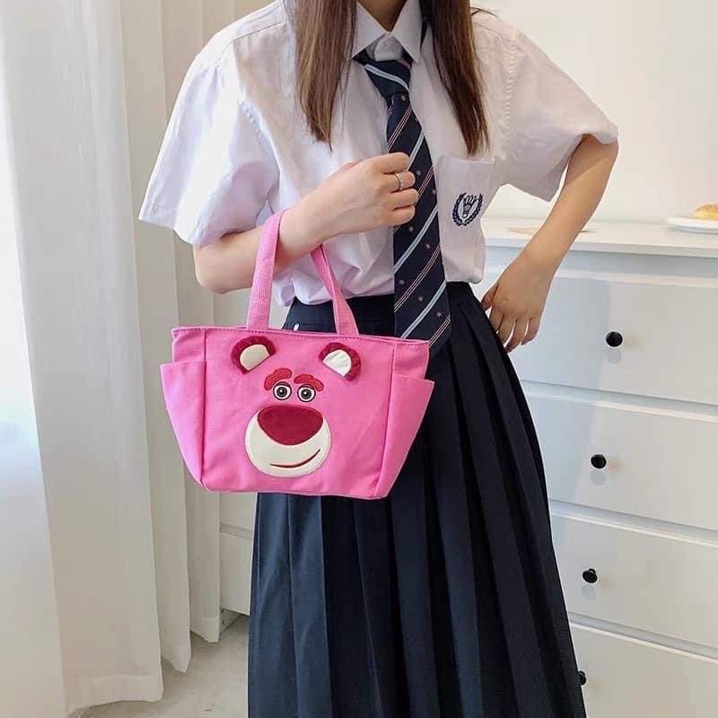 TÚI VẢI HOẠT HÌNH CÓ KHOÁ KÉO TIỆN LỢI