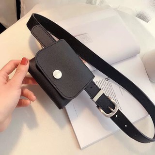 Thắt lưng nữ dây nịt kèm ví da thời trang phong cách