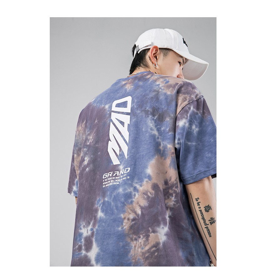 Áo Thun Loang Màu Tay Lỡ Nam Nữ Grand Vải Cotton WAT455- Áo phông from rộng UNISEX phong cách ulzzang hàn quốc