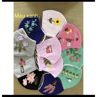 khẩu trang thêu handmade