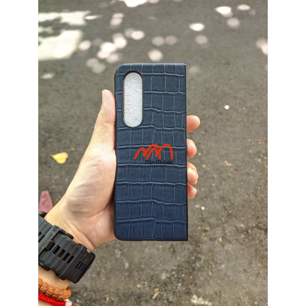 Ốp Lưng Da Samsung Galaxy Z Fold 3 hiệu Min