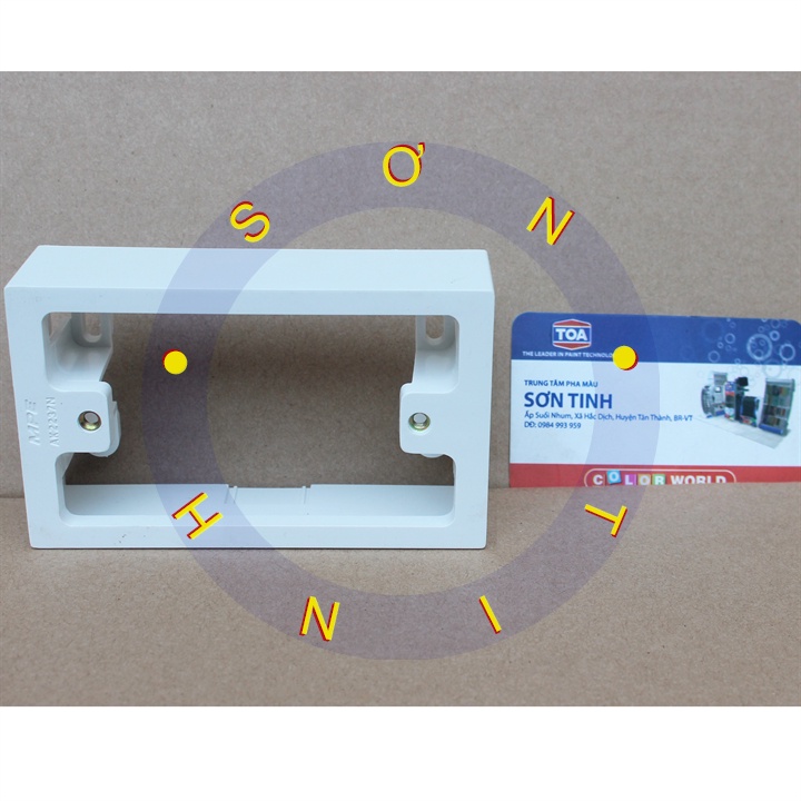 HỘP ĐẾ NHỰA NỔI DÙNG CHO CÁC 1 2 MẶT ĐƠN , Ổ CẮM AK2237N AK2237ND MPE