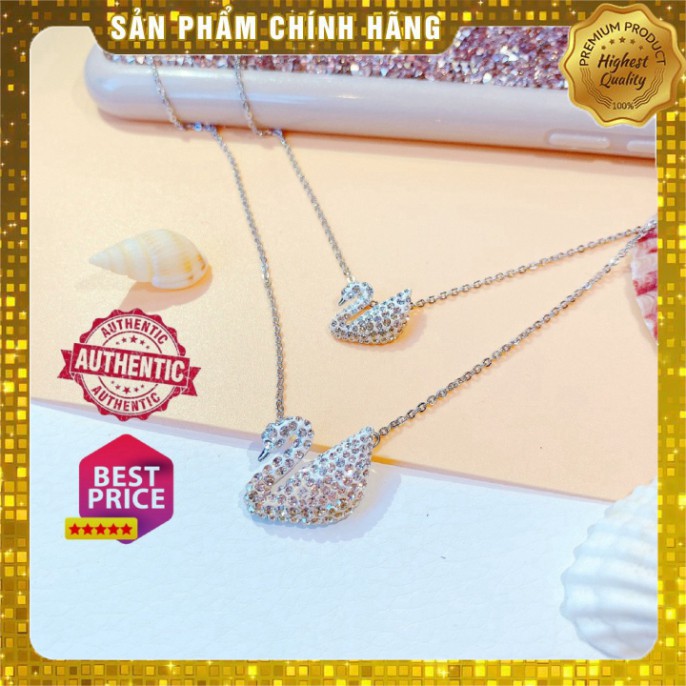 [Swarovski Chính Hãng] Dây Chuyền Nữ Swarovski Iconic Swan Pendant, Multi-Colored, Rhodium Plated