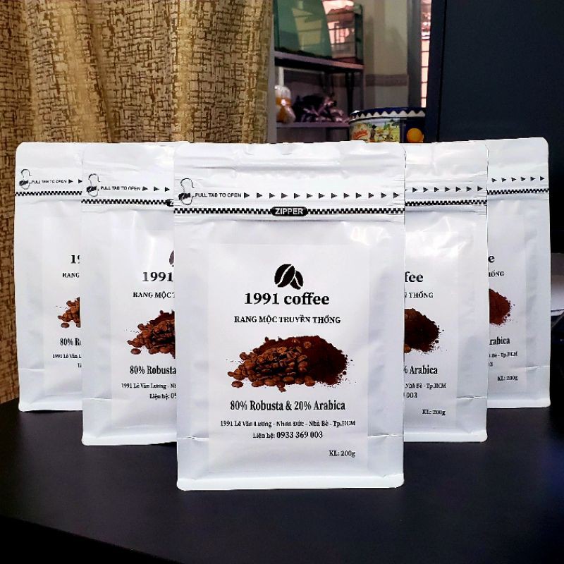 Cà Phê Rang Mộc Nguyên Chất 1991 COFFEE thành phần 80% Robusta &amp; 20% Arabica