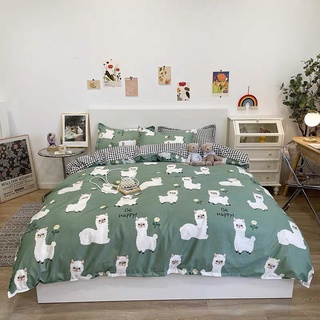 Bộ chăn ga gối poly cotton cừu xanh-tokyo.bedding
