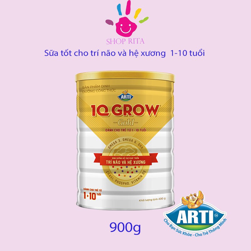 (Siêu khuyến mãi) Sữa Arti IQ Grow Gold 900g - NPP chính hãng