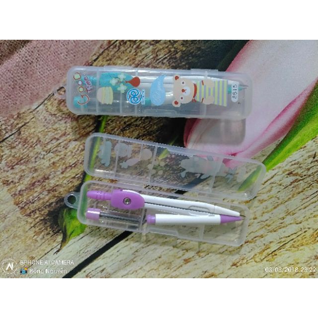Bộ Compa hộp nhựa đơn chì kim