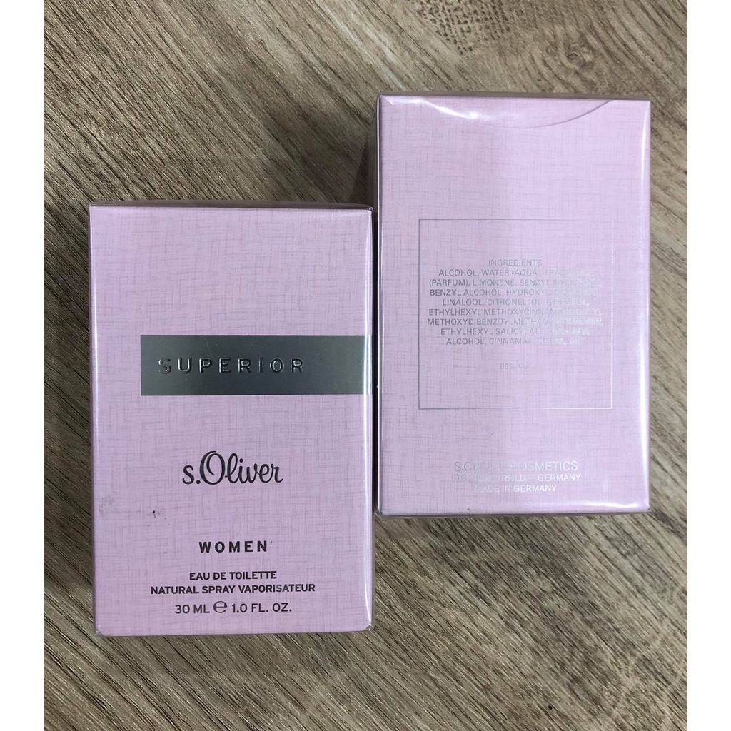 NƯỚC HOA S.OLIVER SELECTION SUPERIOR WOMEN EAU DE TOILETTE- 30ML