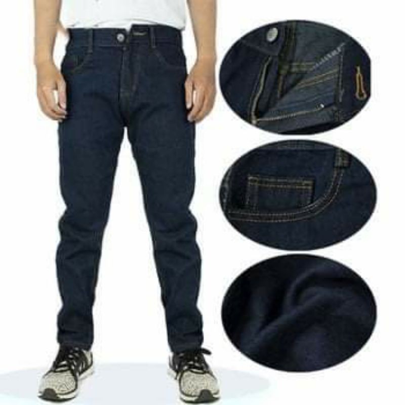 Quần jeans Nam ống suông vải cao cấp không phai màu quân giữ form ,đủ size đặc biệt có size cho người trên 100kg