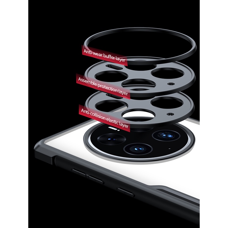 Ốp lưng Huawei Mate 50 Pro Ốp lưng Xundd Chống bám vân tay Ốp lưng trong suốt Túi khí chống sốc Vỏ bảo vệ cho Huawei Mate 50 / Mate 50 Pro