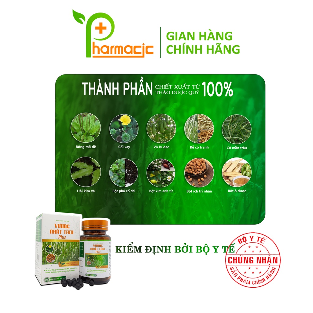 Vương Nhất Tâm Plus Chính Hãng  – Hỗ Trợ Tình Trạng Phì Đại Tuyến Tiền Liệt