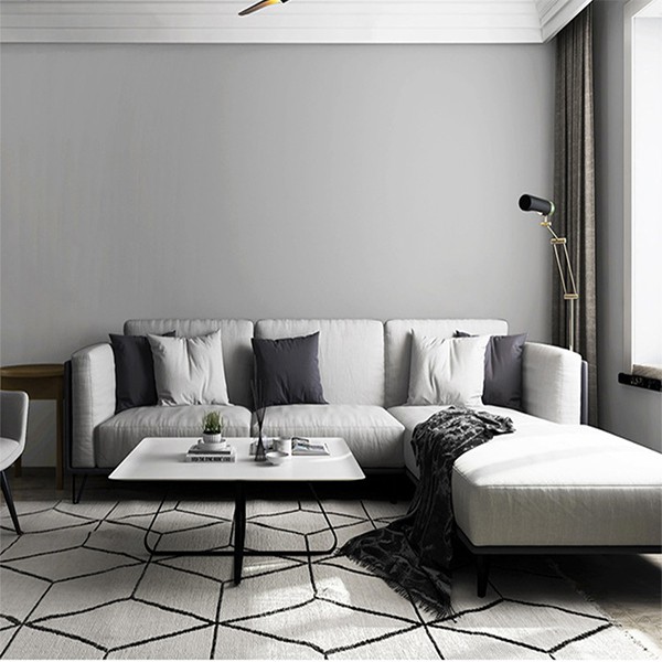 Giấy dán tường màu xám giá bán 1m x 45cm, giấy dán tường màu xi măng có keo sẵn  - AZEVA