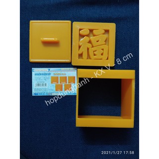 Khuôn Nhận Xôi Vuông 8 CM - Phước - Lộc - Thọ - Hỷ - Hoa hồng VT 1 GIÁ