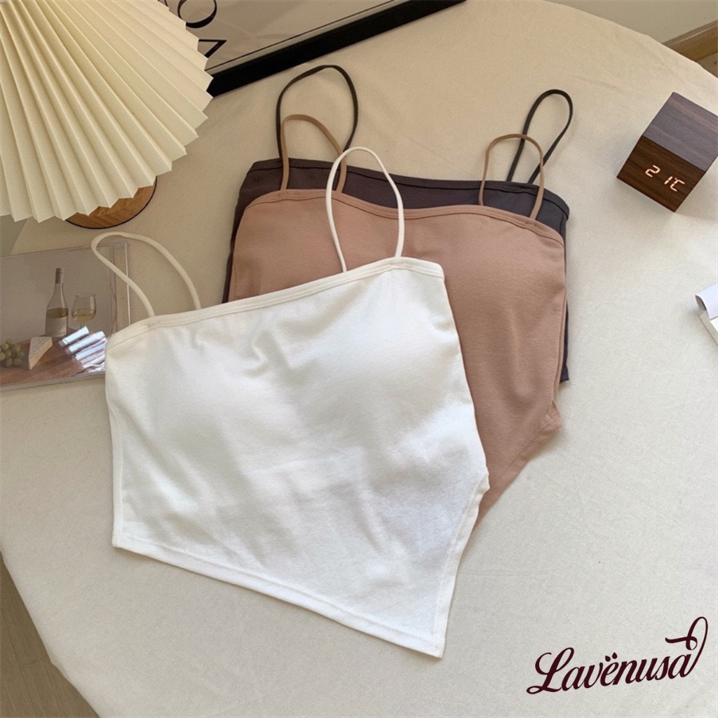 Áo 2 dây giả yếm chất cotton co giãn thoáng mát thời trang LAVENUSA AL83