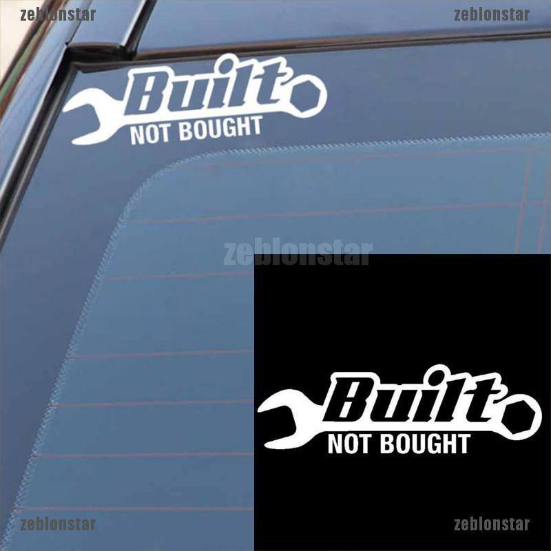 ❤star Built Not Bought V2 Racing Drift Hoonigan illest Turbo Car Window Stickers Decal ▲▲