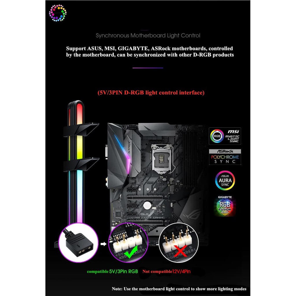 Bộ chống xệ card vga ,hỗ trợ 2 card vga led RGB sync main 5v 3pin | BigBuy360 - bigbuy360.vn