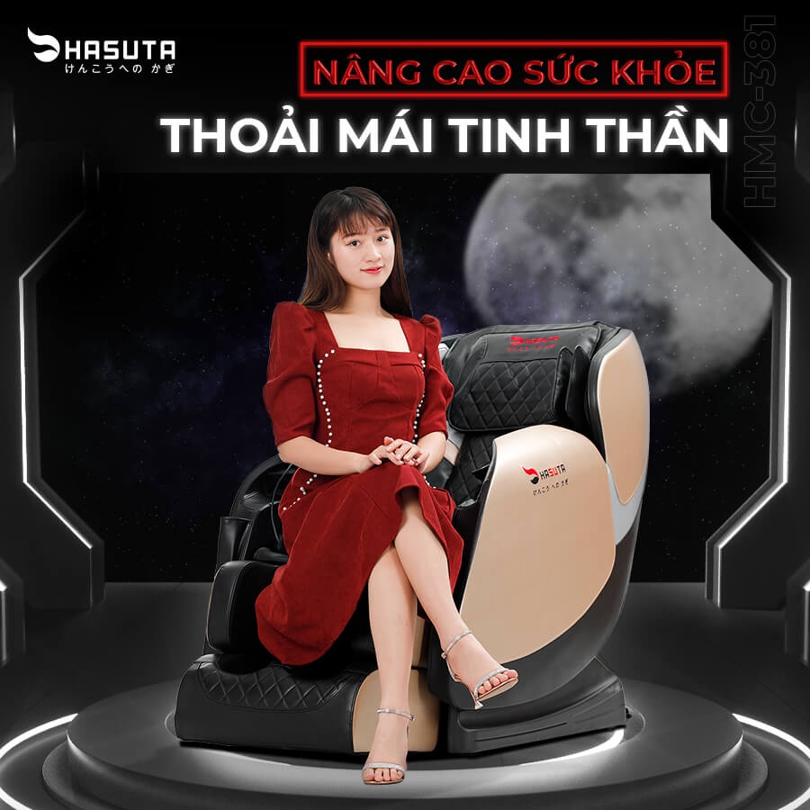 Ghế Massage Hasuta HMC 381 - Bảo hành Chính hãng