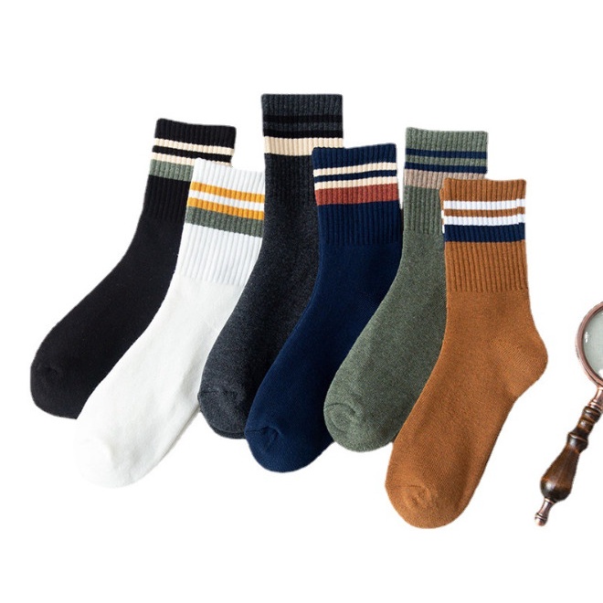 Vớ Tất cotton cổ lửng Nam Nữ phong cách đơn giản, trẻ trung và năng động.