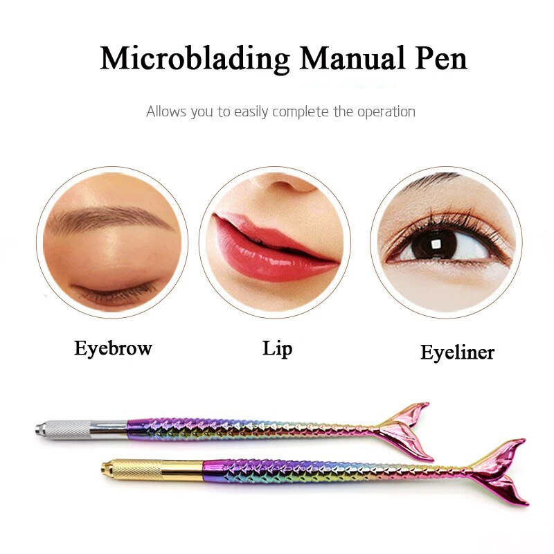 10 cái / lốc Phụ kiện Microblading Bút trang điểm vĩnh viễn 3D 2020 Sản phẩm mới Hướng dẫn sử dụng hình xăm Bút vẽ nghệ thuật cơ thể Công cụ cho hình xăm EyebroMicroblade trang điểm vĩnh viễn