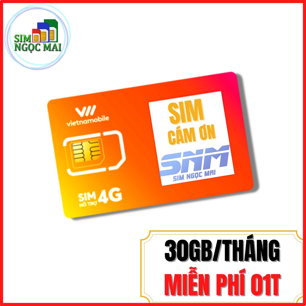 Sim 4G Vietnamobile Miễn phí 180GB DATA không giới hạn - TÀI KHOẢN CHÍNH 40.000Đ - SIM NGỌC MAI