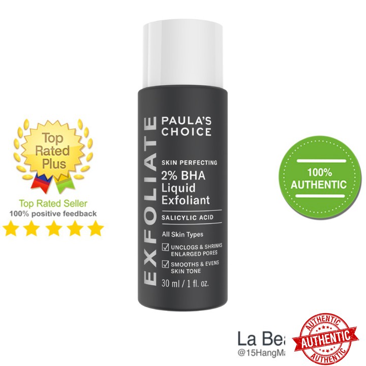 [Mã giảm giá] [Chính Hãng] Dung Dịch Loại Bỏ Tế Bào Chết - Paula's Choice Skin Perfecting 2% BHA Liquid Exfoliant 30ml