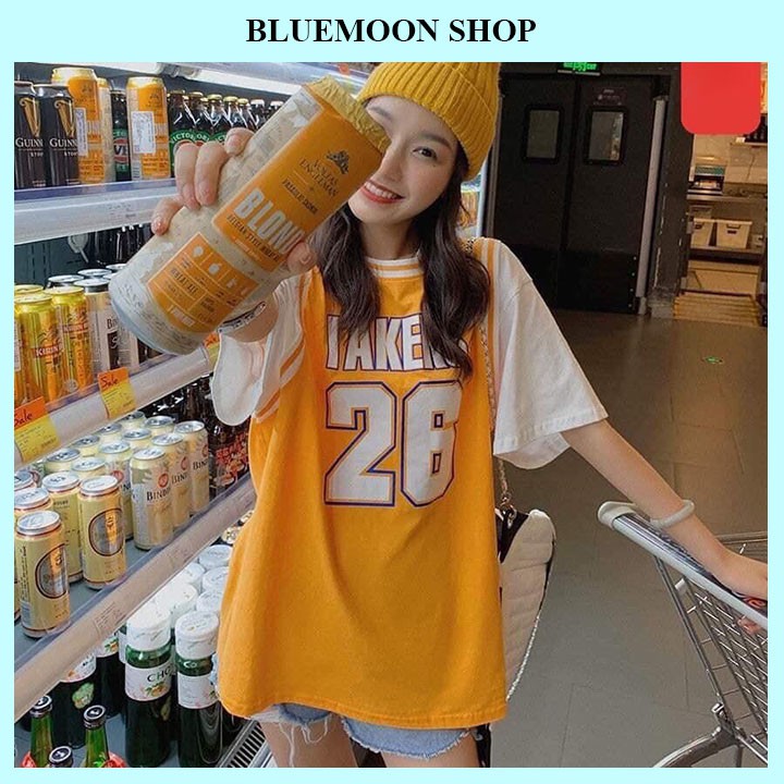 Áo Thun Unisex Form Rộng ⚡FREE SHIP⚡ Áo Phông Kiểu Bóng Rổ FreeSize Cao Cấp | BigBuy360 - bigbuy360.vn