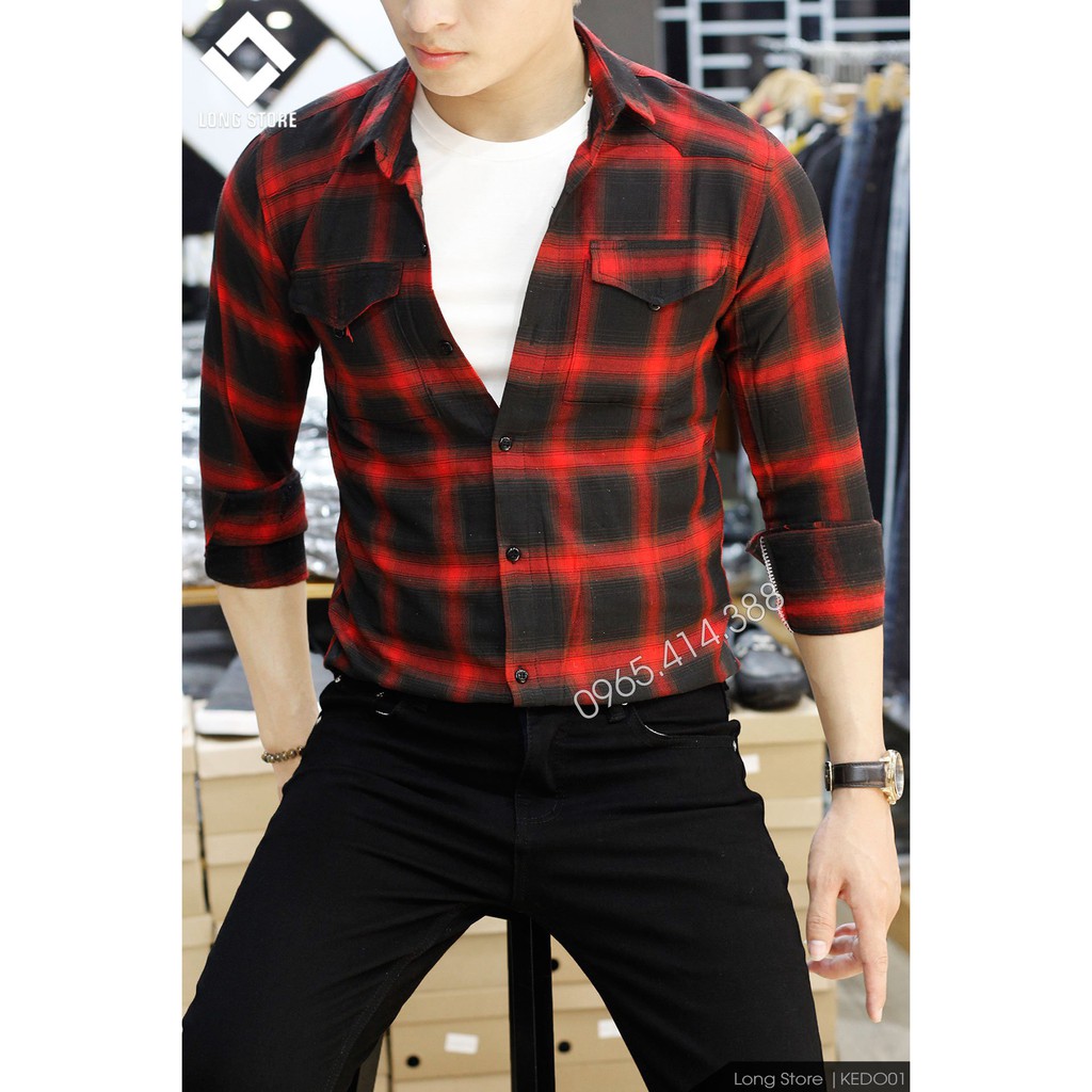 Áo sơ mi nam dài tay vân chìm phom chuẩn họa tiết trẻ trung dễ phối đồ LONGSTORE HTT | BigBuy360 - bigbuy360.vn