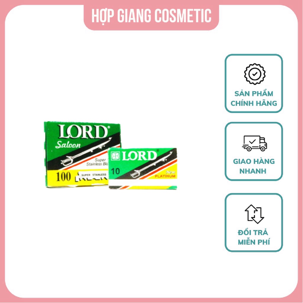 Dao cạo Lord Platinum làm từ thép Platium cao cấp không gỉ