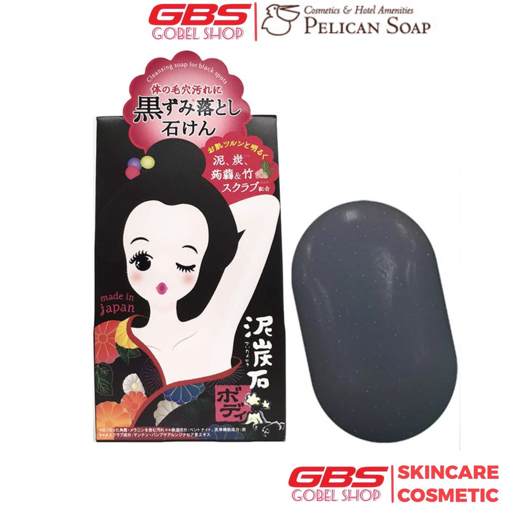 Xà Phòng Thâm Nách Pelican Peat Stone Soap 100g Nhật Bản