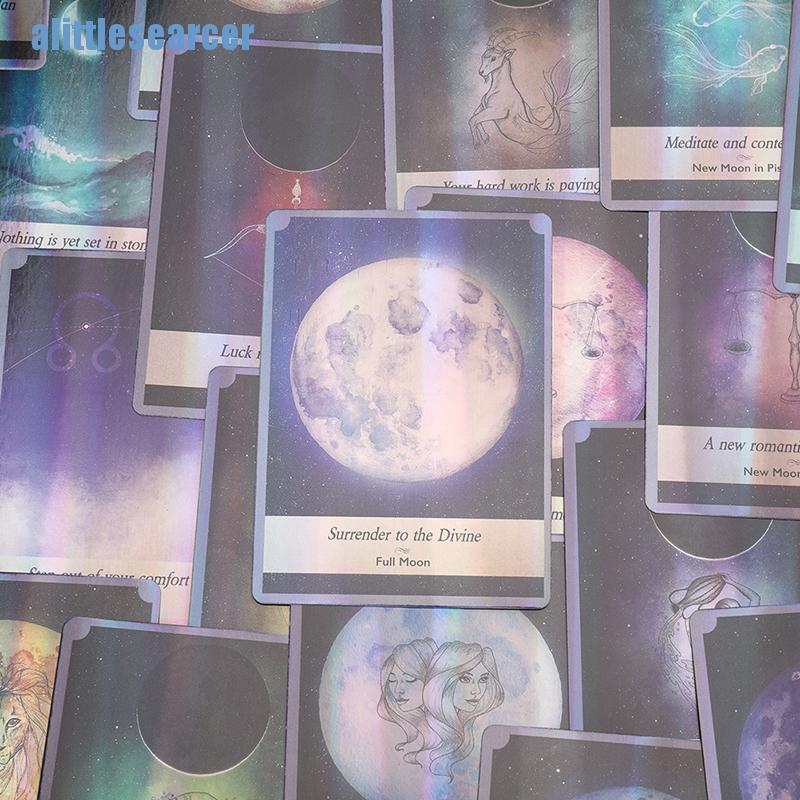 Bộ bài Lenormand Moonology Oracle với những lá bài in laser Bí Ẩn