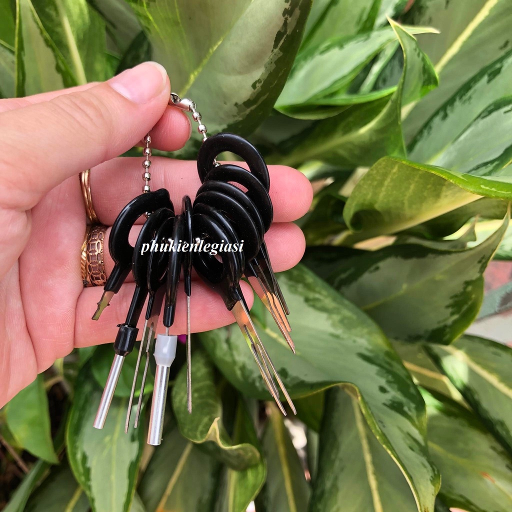 Dụng cụ tháo jack dây điện oto 11 chi tiết lẫy tháo dây điện