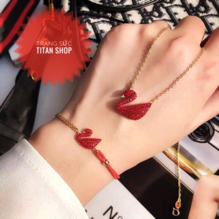 Set bộ titan 2 món thiên nga đỏ SB08