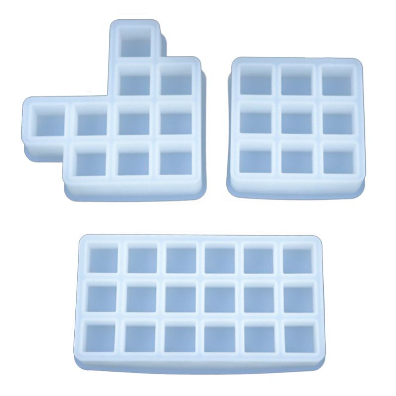 Khuôn Làm Hộp Đựng Son Môi Hình Vuông Bằng Nhựa Epoxy Độc Đáo DIY