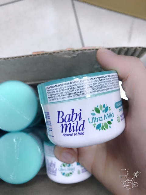 Kem dưỡng da cho bé Babi Mild Pure Natural (50g)