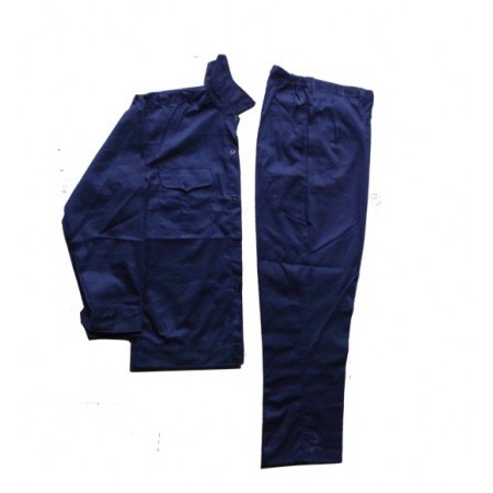 Quần áo bảo hộ lao động - Bộ tím than công nhân - vai kaki 21