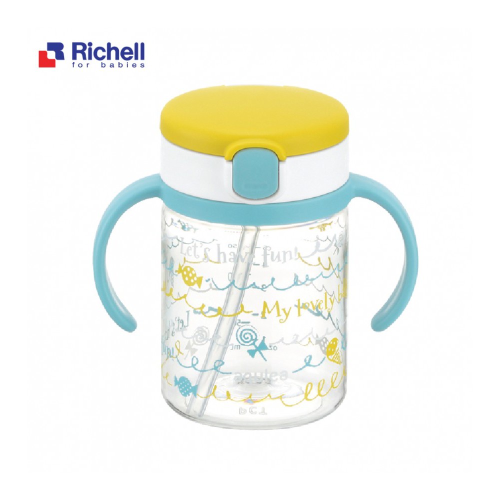 Bình Tập Uống Ống Hút Aqulea Richell