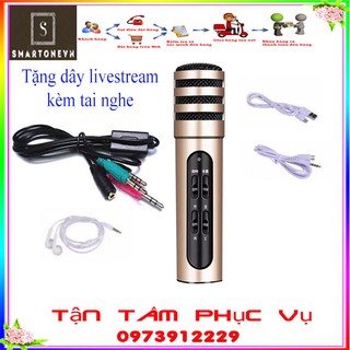 Micro Livestream C6 Thu âm Hát Karaoke Livestream 3 In 1