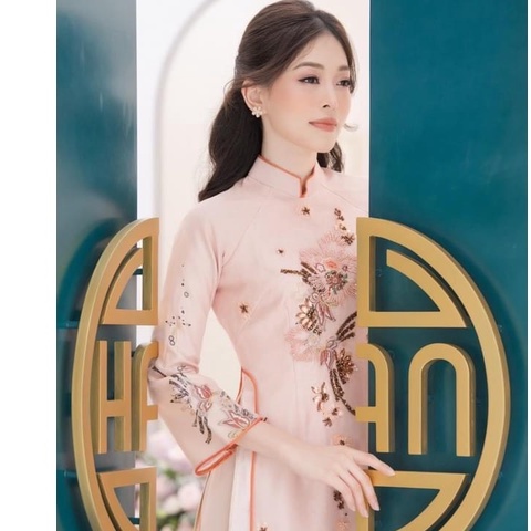 Áo Dài , Áo Cách Tân Lụa Thêu Siêu Sang