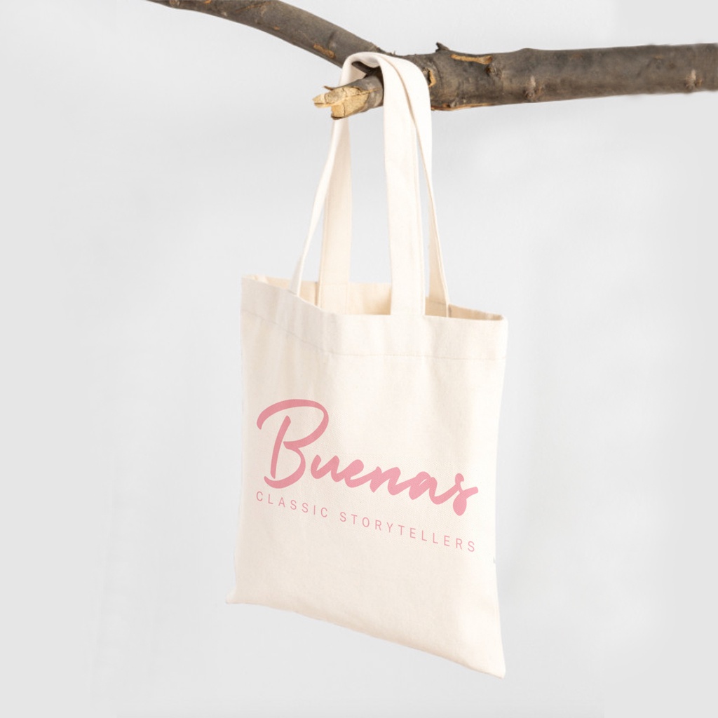 Túi tote vải canvas đeo chéo hàn quốc Buenas đi học giá rẻ Buenas - BC01