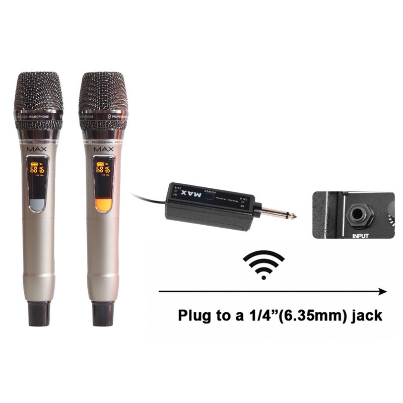 Micro Karaoke đa năng chính hãng Max-32, Max-36 , Max-56 (Kết nối mạnh với loa kéo, loa bluetooth, Ampli, Mixer thu âm) thumbnail